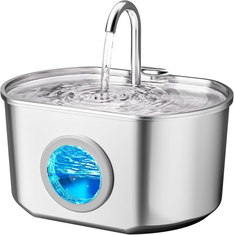 Stainless Steel Cat Water Fountain (73oz/2.2L) – The Key to a Hydrated, Healthy Pet