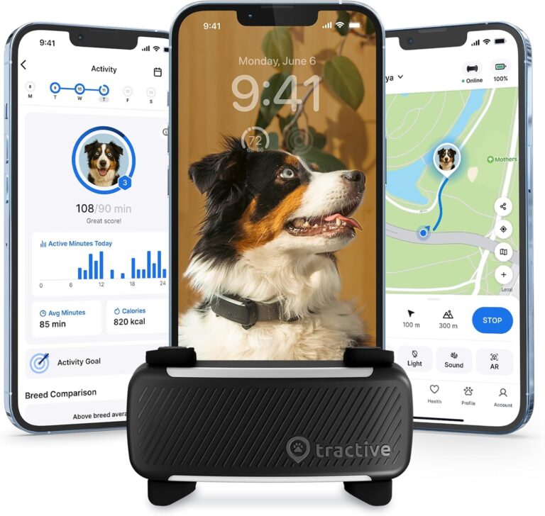 Tractive Smart Dog GPS Tracker: Live Tracking, Virtual Fences & Health Monitoring