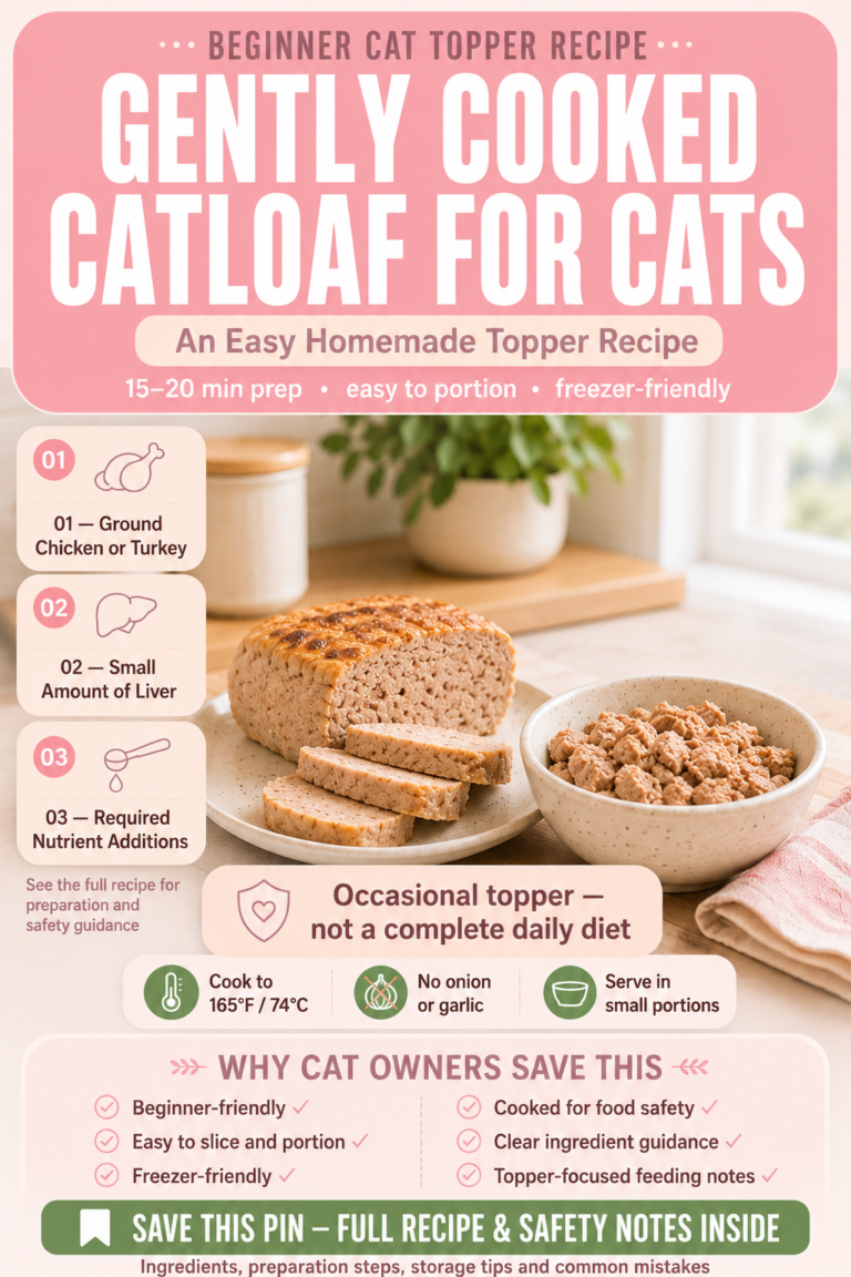 Gently Cooked Catloaf: A Safe, Simple Homemade Recipe Your Cat Will Beg For